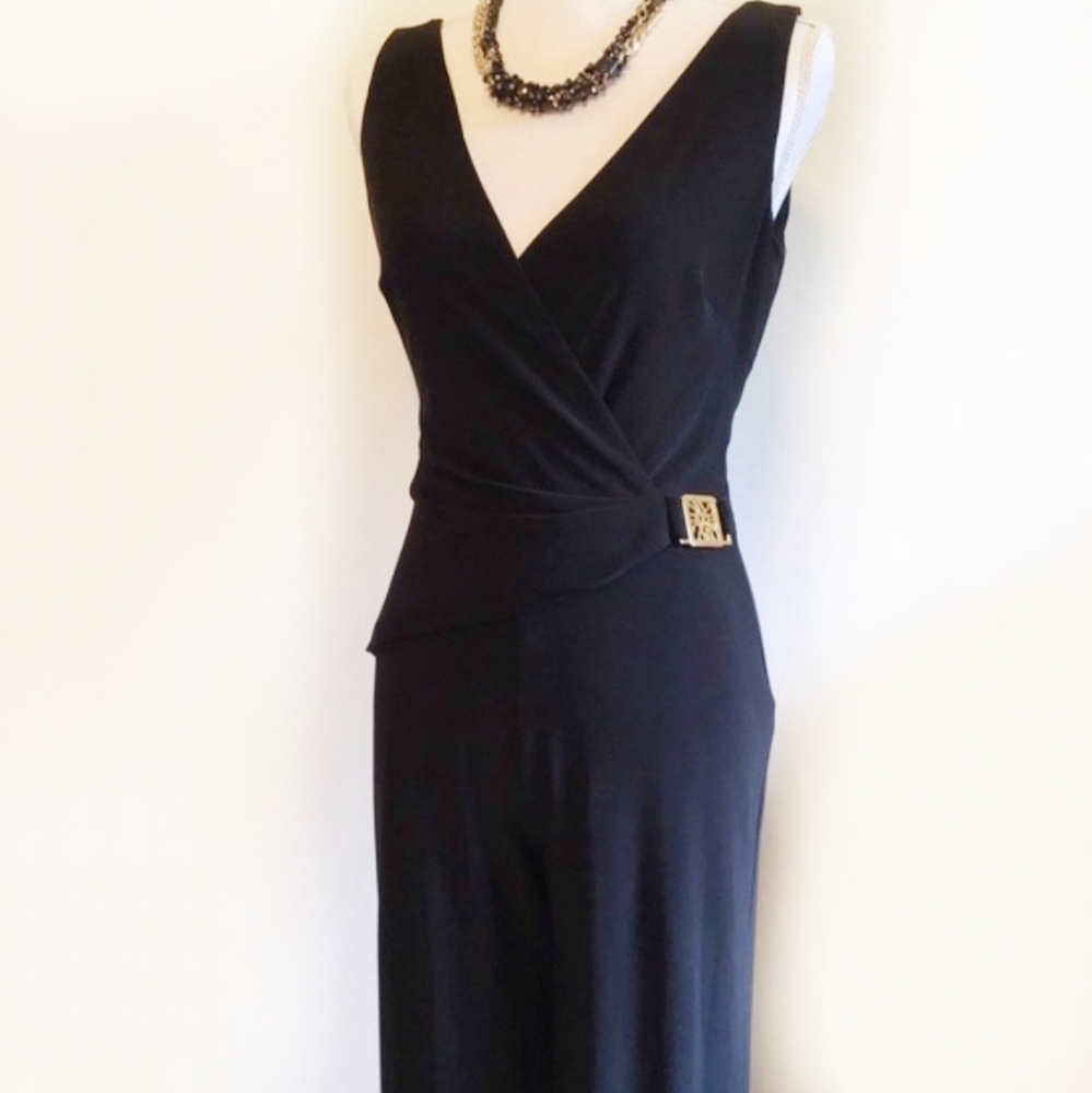 Anne Klein Black Jumpsuit Petite Size 6P